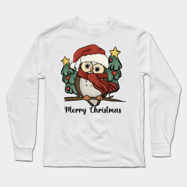 Merry Christmas Long Sleeve T-Shirt by TeesByKimchi